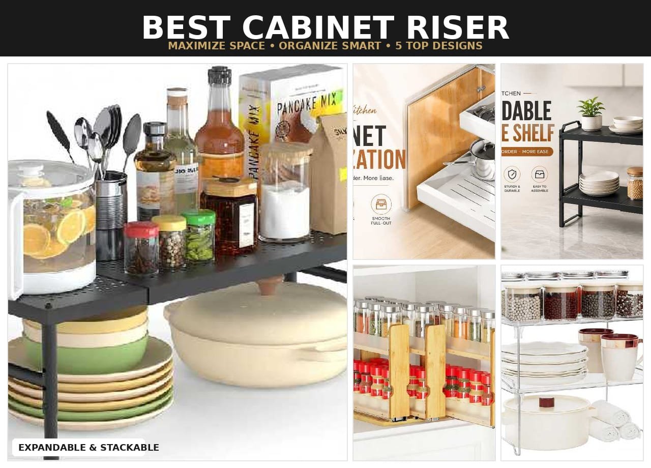 Organize your kitchen cabinets easily with the best cabinet risers and organizers. Save space and find pots, spices & containers faster in 2026.