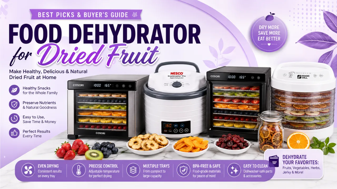 Food Dehydrator for Dried Fruit Best Options for Homemade Snacks