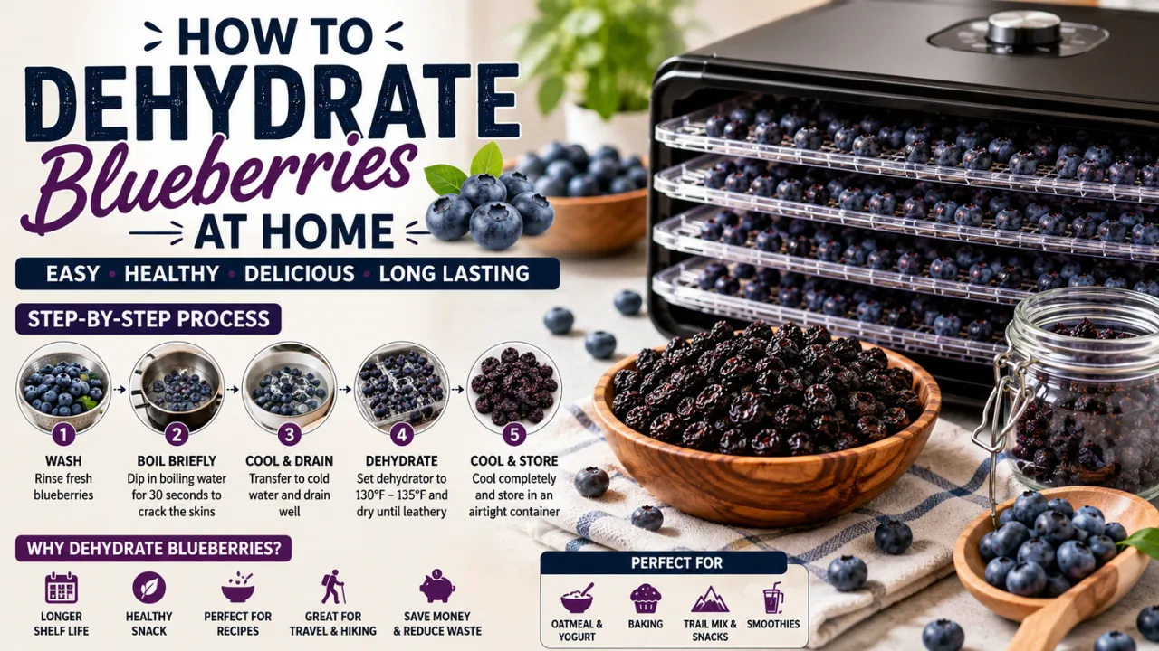 How to Dehydrate Blueberries at Home:5 Easy Tips for Perfect Results