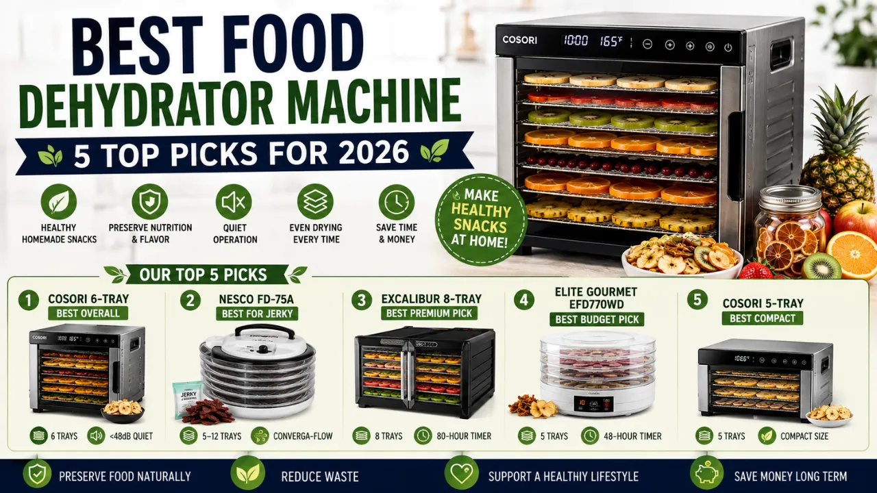 5 Best Food Dehydrator Machines Reviewed